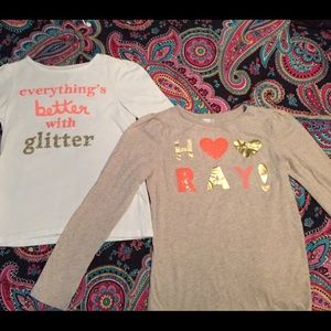 Two LONG SLEEVE shirts for girls